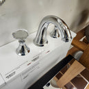 Grohe Bathroom Faucet Kenisongton Round 8cc 3 Hole Chrome and Crystal handles Floormodel Clearance as is-1