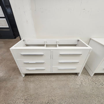 Vida 60 Inch Floormount Bathroom Vanity no countertop sold as is Floormodel Clearance (212)
