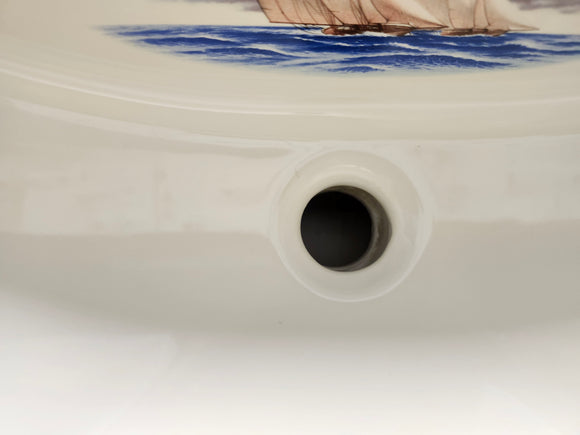Kohler Limited Edition 22 3/4 x 18 Collection Printed Bathroom Drop In Sink Close Reach Memoirs Design Floormodel Clearance