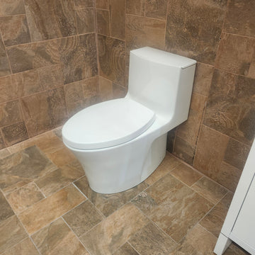 Kohler Veil 1pc Dual Flush Skirted White Toilet Floormodel Clearance as is M3 K1381 - 0
