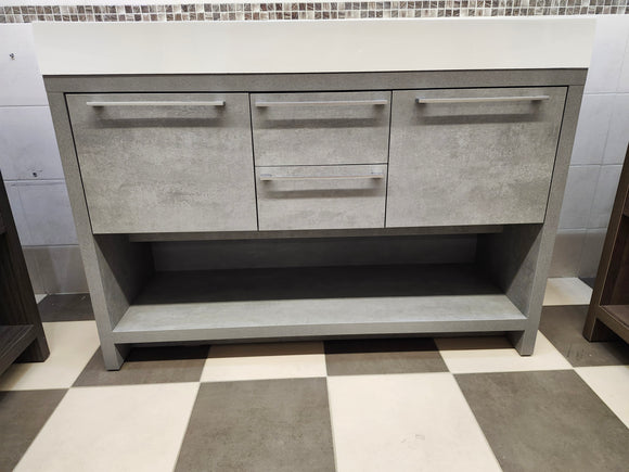 Aura Vero 47" Vanity Base and Double Top combo (as is)