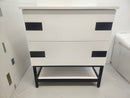 Vida Turin 31" White/Black Vanity with Countertop Combo (as is)-2