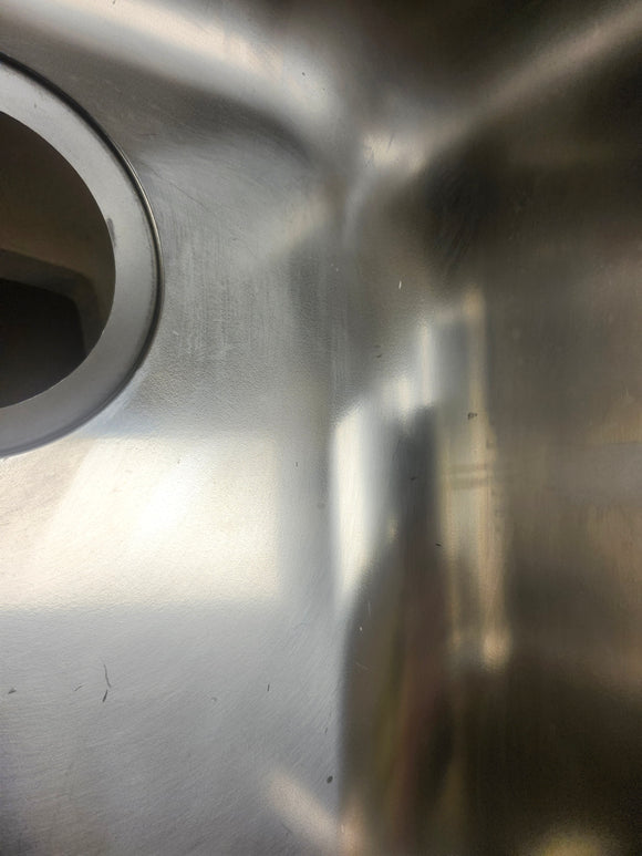 Blanco Supreme 512729 36 Inch Undermount Super Supreme 1 & 3/4 Bowl Stainless Steel Sink Floormodel Clearance as is