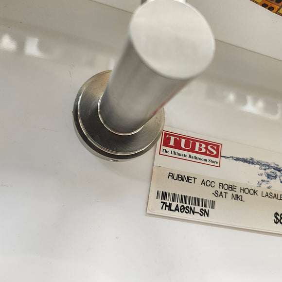 Rubinet Lasale Satin Nickel Robe Hook Floormodel Sold As Is