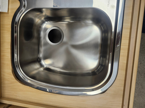 32 1/4 x 19 1/2 Drop in Kitchen Sink Stainless steel 2 bowl Floormodel Clearance As is