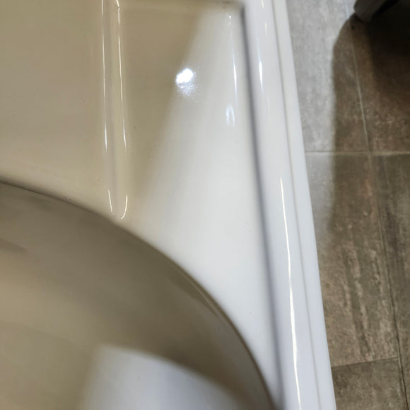 Kohler 19 x 17 Bathroom Sink Devonshire 8CC 3 Hole Predrilled Vanity Sink K2279-4  Biscuit Floormodel Clearance As Is m10