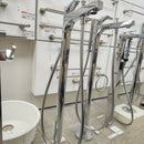 Aquabrass Roman Deck Tub Filler Metro Chrome With Hand Held Shower Head Floormodel Clearance As Is-10