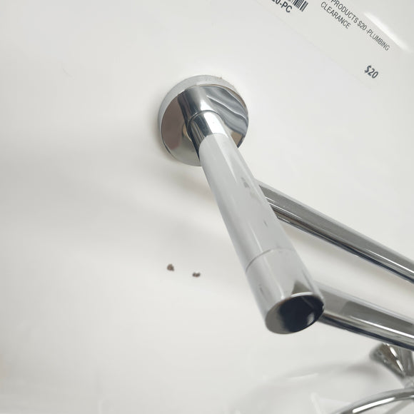 Vida 928 Series 18 Inch Double Shower Bar Bathroom Accessory Floormodel As Is