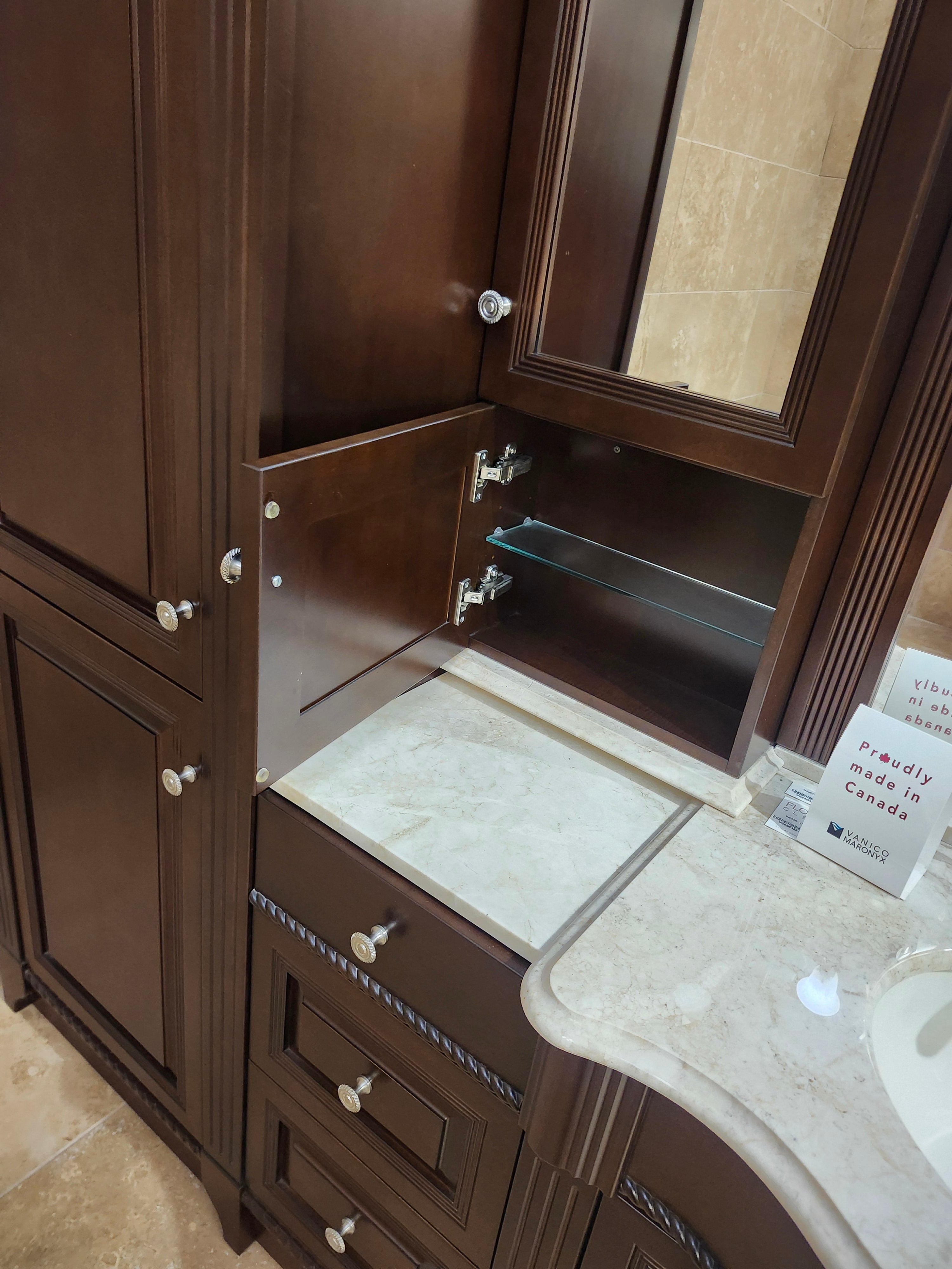 55" Vanico Victorian Vanity Combo (as is)