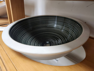 Undermount Designer 13 3/4 Inch Round Bathroom Sink Floormodel Clearance As is - 0