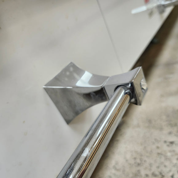Rubinet Ice 24 Inch Towel Bar Floormodel Sold As Is Chrome Floormodel Clearance As is