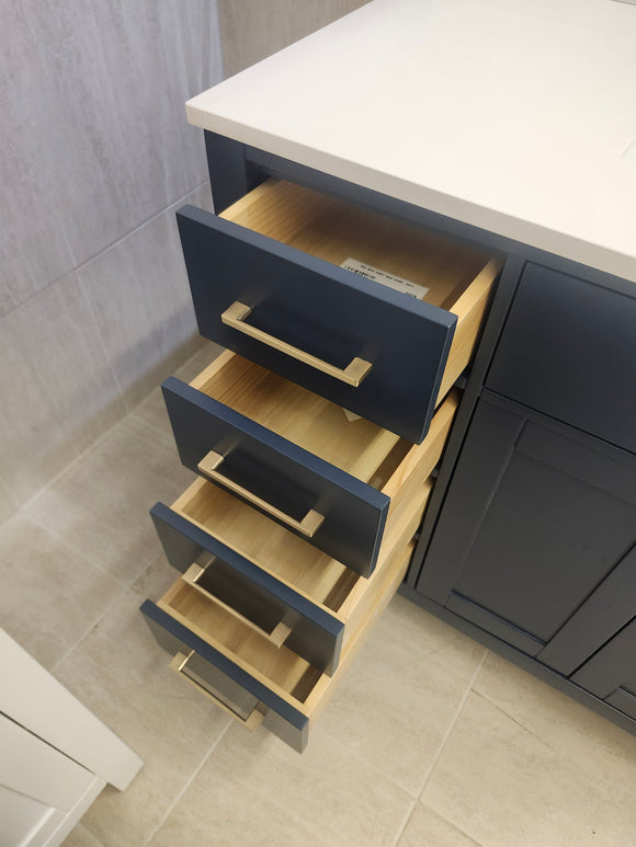 36" Laurel Navy Vanity and Countertop Combo (as is)