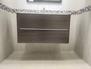 35" Cosmo Sepia Wall Vanity with Countertop Combo (as is) g9-2