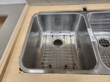 Franke NCX120-29 Sink - Undermount Double Concerto Creased Bottom SS Kitchen Sink Floormodel Clearance as is - 0