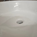 BDI 19 Inch Round White Vessel Vanity Sink Floormodel As is M10-5