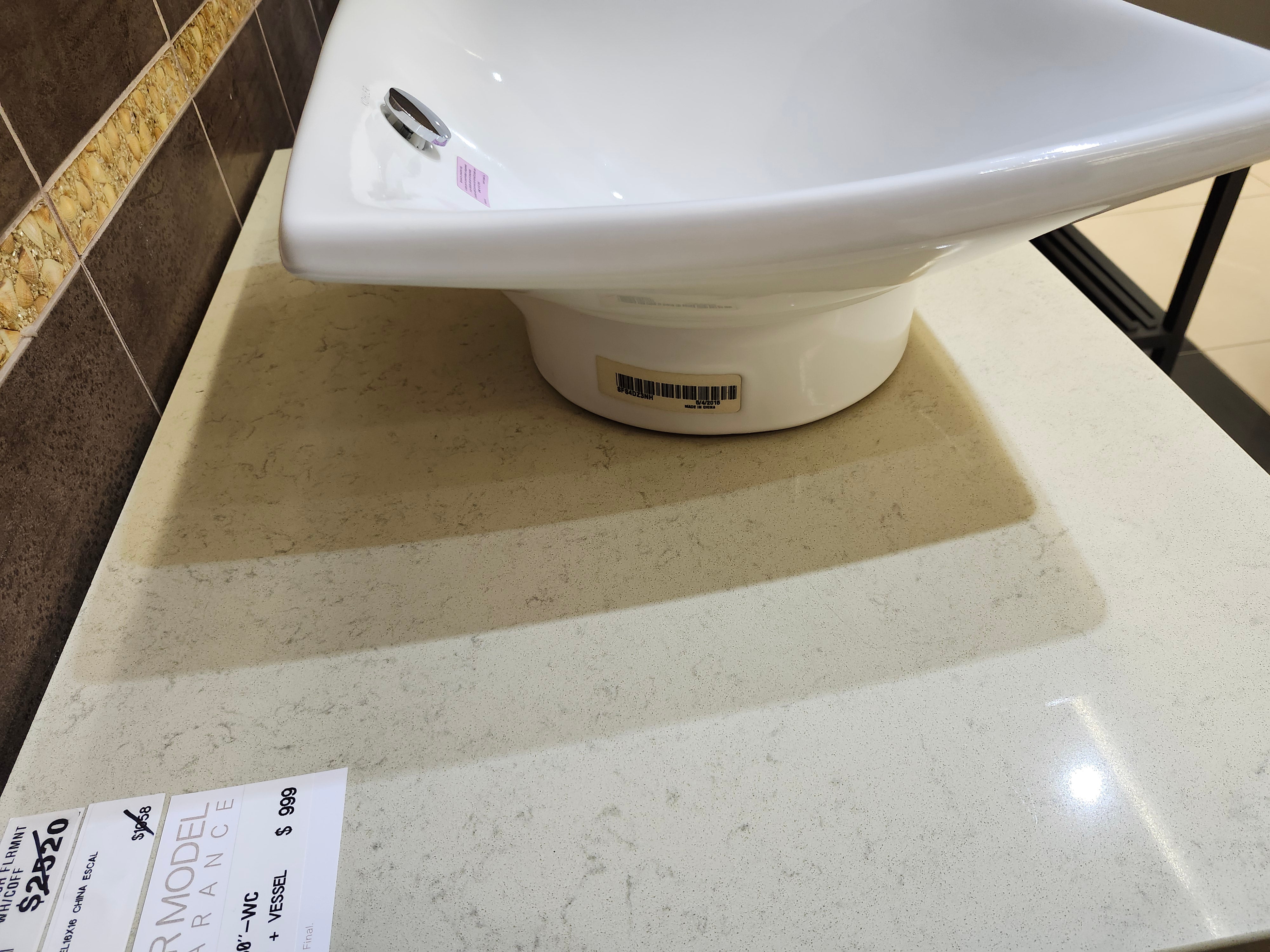 30" Aura Rideau Canal Vanity kohler vessel combo (as is)