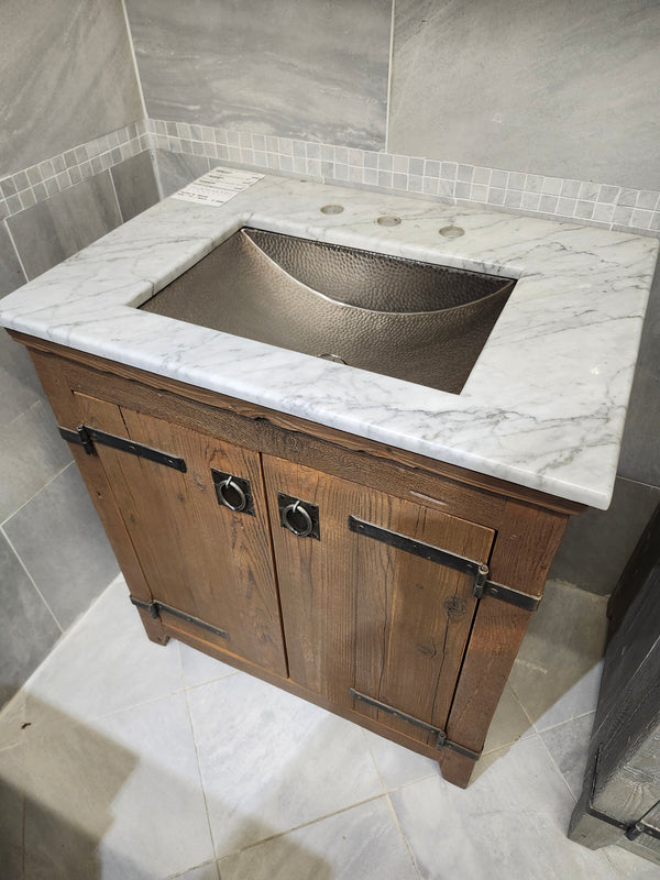 30" Native Vanity & Countertop Combo with Mirror (as is)