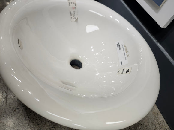 Kohler Bathroom Lavatory 18 x 14 Serif Biscuit Floormodel Clearance As Is