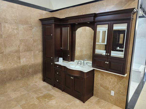 55" Vanico Victorian Vanity Combo (as is)