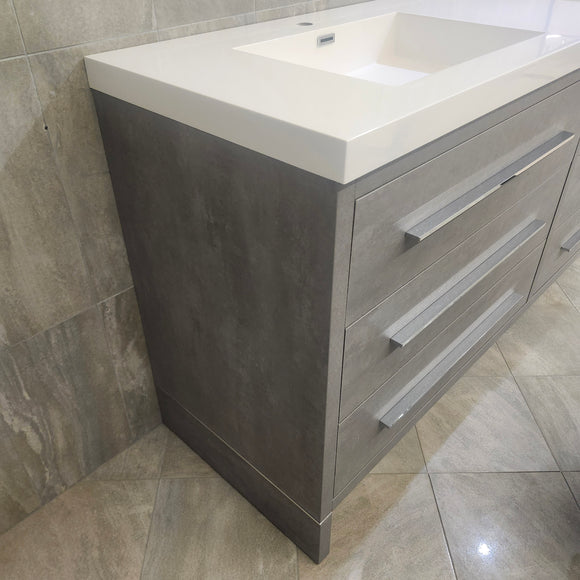Aura Plato 72 x 21 Vanity and Countertop Sink Combo Floormodel Clearance As is m4