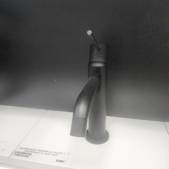 Aquabrass Treemme Single Hole Matte Black Faucet Floormodel Clearance Sold as is (153)