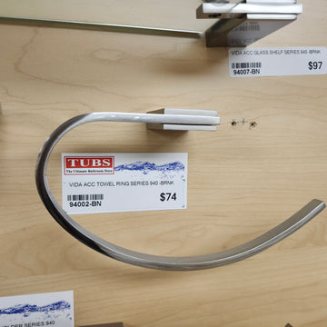 Vida 940 Series Towel Ring Bathroom Accessory Floormodel Sold As is