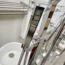 Aquabrass Roman Deck Tub Filler with Hand Held Shower Head Chrome Floormodel as is-2