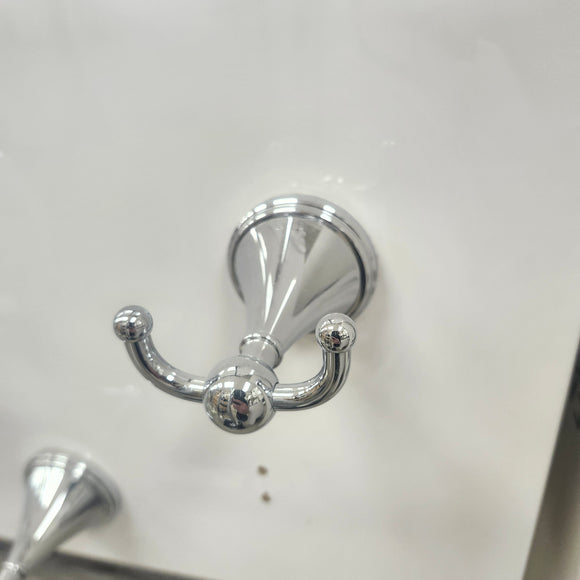 Double Robe Hook Bathroom Accessory Floormodel Clearance