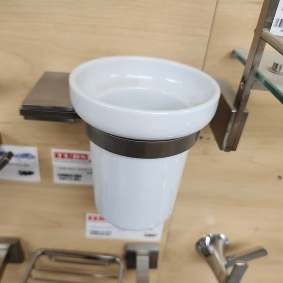 Vida 940 Series Toilet Brush Holder Bathroom Accessory Floormodel Sold As is