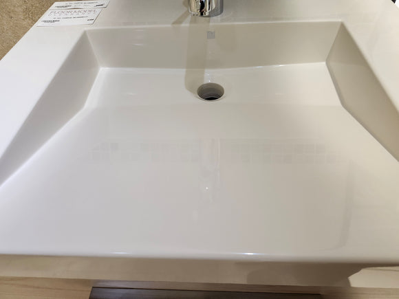 24 Duo Champage Melamine Biscuit as is with countertop l12