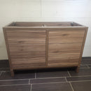 Aura Plato Rosewood Vanity Base Only Double Counntertop  Floormodel as is Clearance-12