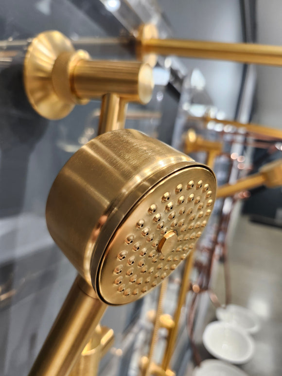 House of Rohl Gold Shower Accessories Floormodel Clearance as is rough in not included