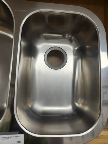 Blanco Overmount Stainless Steel Kitchen Sink 31 1/2 x 20 3/4 Floormodel As is Clearance - 0
