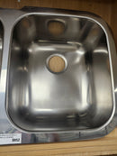 Blanco Kitchen Sink 21 x 18 undermount 8 inch dual bowls Niagara 400751 Stainless Steel Floormodel Clearance as is-3