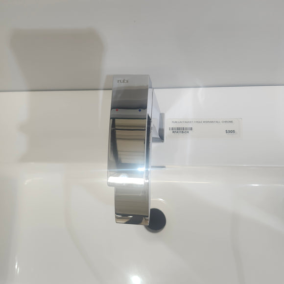 Rubi Fall Single Hole Bathroom Vanity Faucet Chrome RFA11B Floormodel Clearance As is (H18)