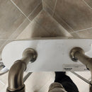 Bathtub Tub Filler Brushed Nickle with hand held shower head Floor model as is no valve included M8-8