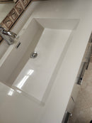 36" Aura Glossy White Art Right Hand Vanity with Countertop Combo (as is)-3