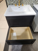 24" Dezign Market Shaker Vanity & Countertop Combo with Mirror (as is)