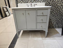 36" Fairmont Vanity & Countertop Combo with Mirror (as is) charlotte k7-1