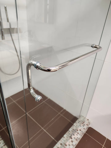 D&M Shower Door 66-88 Chrome hardware Clear Doors Floormodel Clearance l5 - 0