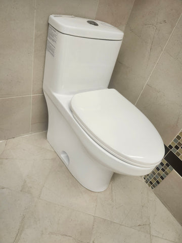 Rubi 1pc dual flush elongated Toilet (as is) - 0