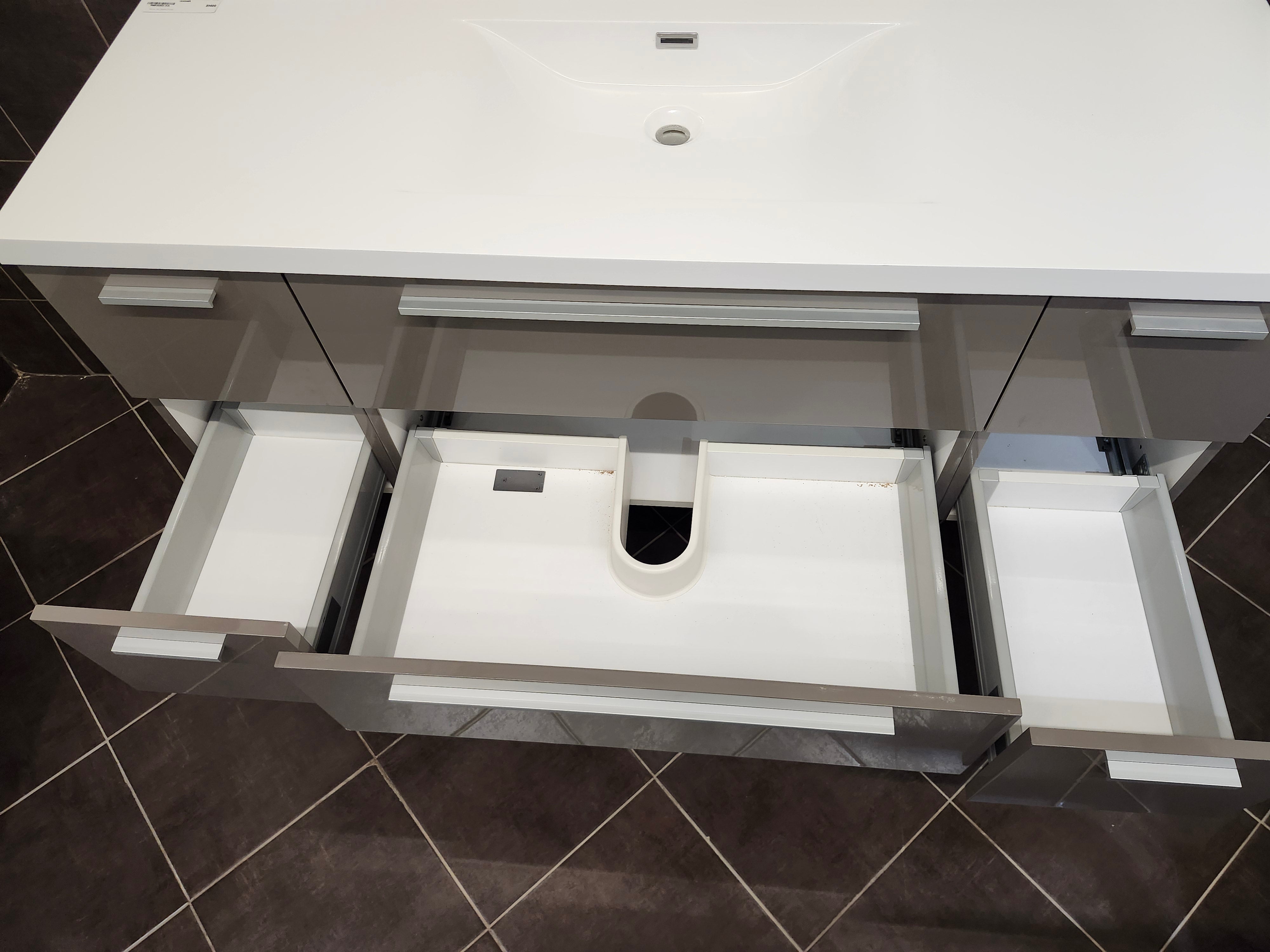55" Rubi Vanity & Countertop Combo (as is)