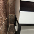 Vida Turin 61 Bathroom Vanity and Countertop Combo Black/White Floormodel Clearance H5-9