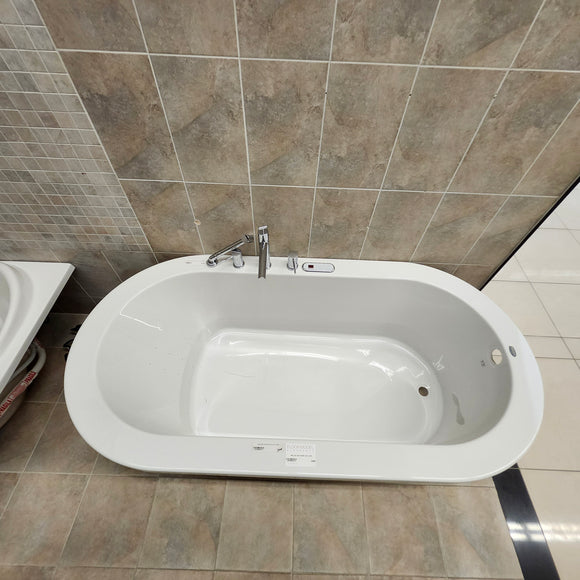 Maax 72 x 36 Arofeel Aigo 102788055 Built in Tub Aquabrass Roman Deck Faucet Volare F1018 Combo Floormodel Clearance M8