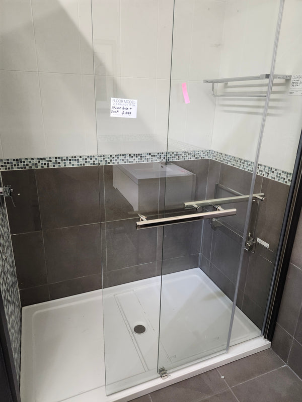 60x36 Shower Base and 60x79 Shower Door Combo (as is)