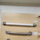 Rubinet Grab Bar 24 Round Flange Chrome and White Floormodel Clearance-1