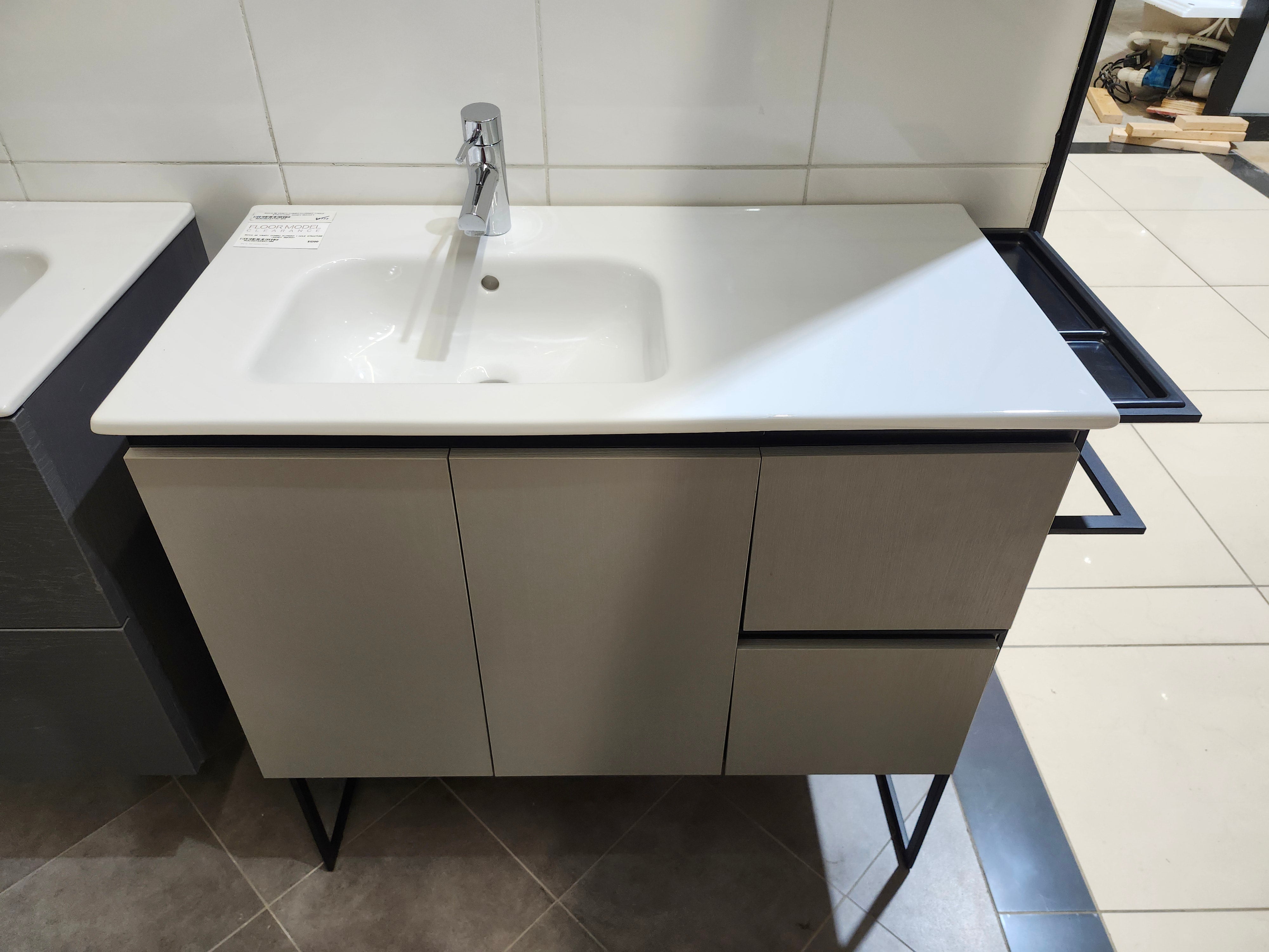 36" Royo Structure Vanity & Countertop Combo (as is)