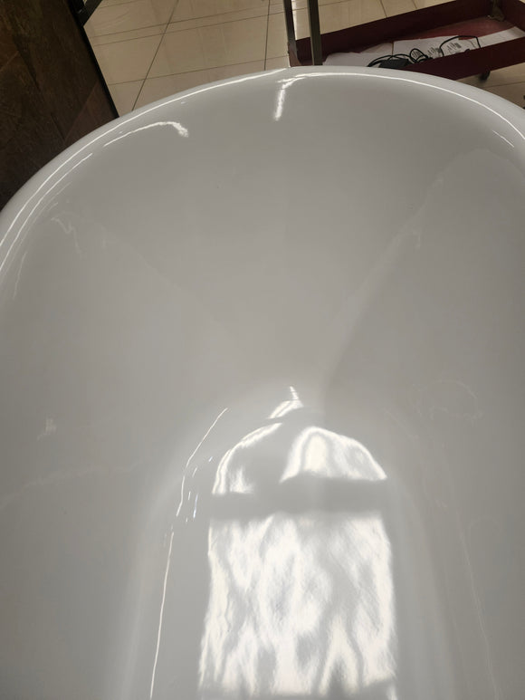 Clawfoot 60x30 Roltopno Freestanding Bathtub (No Feet) (as is) m6