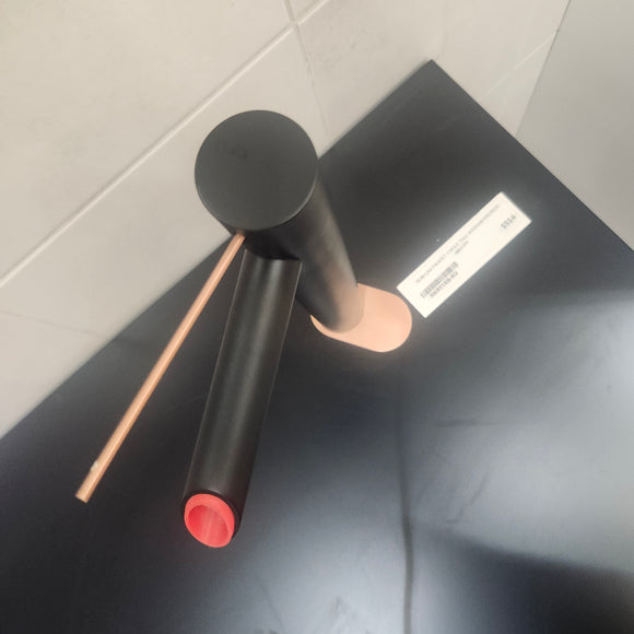 Rubi Kronos Single Hole Tall Bathroom Vanity Faucet MB/CPR RKR11XB Floormodel Clearance As is (H20)