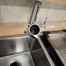 Kohler Kitchen Faucet Arm Karbon Deckmount Lever Handle Floormodel as Is Sprayhead missing M10-7